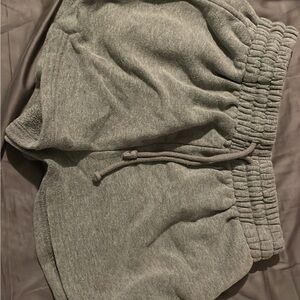 Gray Casual Drawstring Shorts